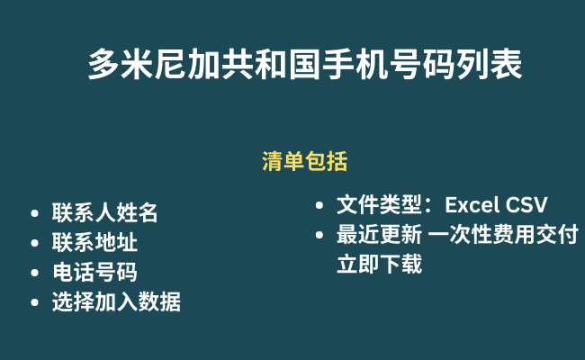 多米尼加共和国手机号码列表