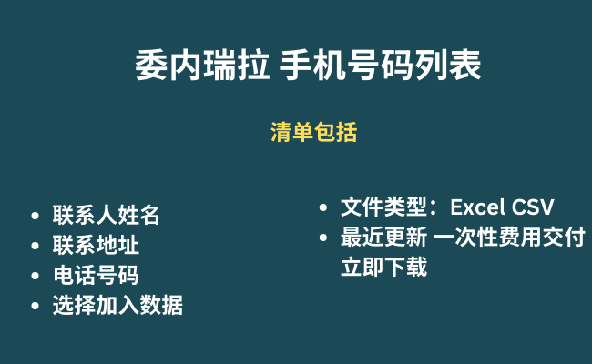 委内瑞拉 手机号码列表